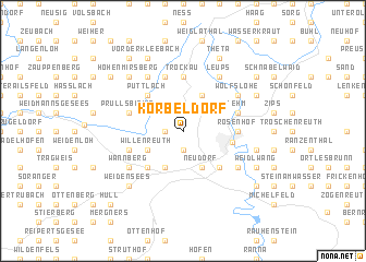 map of Körbeldorf