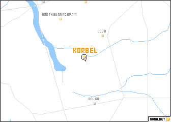 map of Korbel