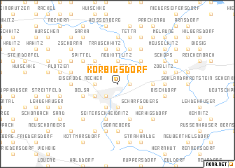 map of Körbigsdorf