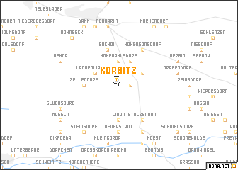 map of Körbitz