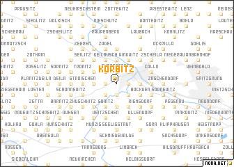 map of Korbitz