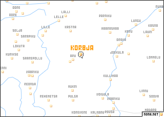 map of Kõrbja