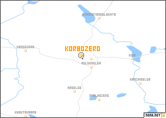 map of Korbozero
