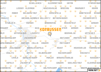 map of Korbussen