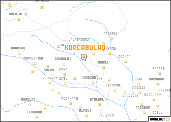 map of Korcabulaq