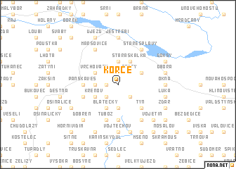 map of Korce