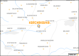 map of Korchakovka