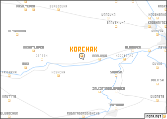 map of Korchak