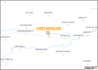 map of Korchemkina