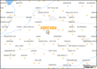 map of Körchow