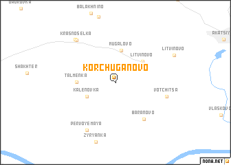 map of Korchuganovo