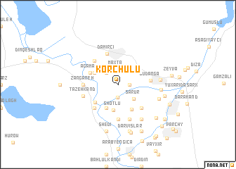 map of Korchulu