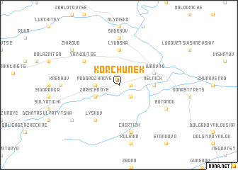 map of Korchunek