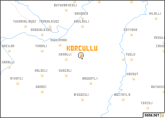map of Korçullu