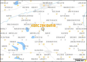 map of Korczakownia