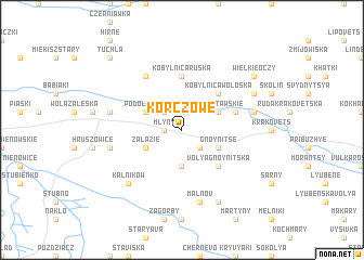 map of Korczowe
