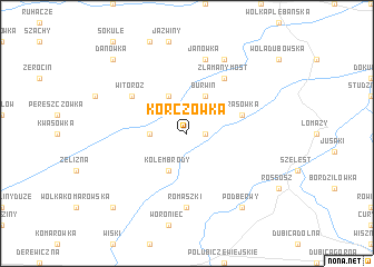 map of Korczówka