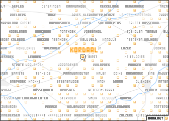 map of Kordaal