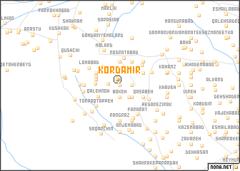 map of Kord Amīr