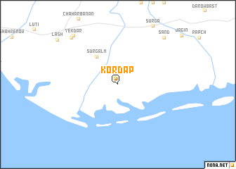 map of Kordāp