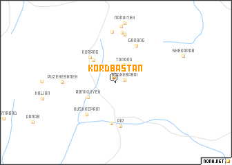 map of Kordbastān