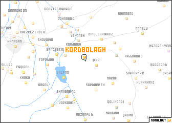 map of Kord Bolāgh