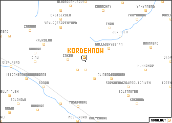 map of Kordeh Now