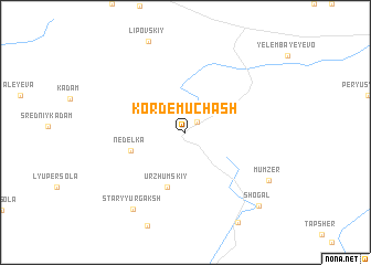 map of Kordemuchash