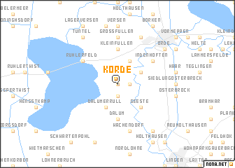 map of Korde