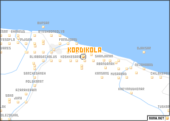 map of Kordī Kolā
