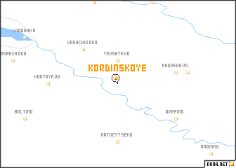 map of Kordinskoye