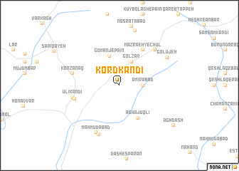 map of Kord Kandī