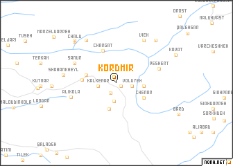 map of Kord Mīr