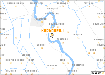 map of Kordogeili