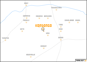 map of Kordongo
