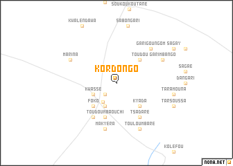 map of Kordongo