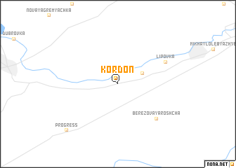 map of Kordon