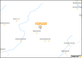 map of Kordon