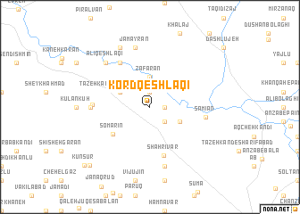 map of Kord Qeshlāqī