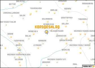 map of Kord Qeshlāq