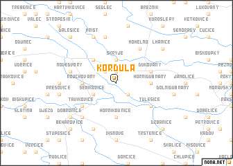 map of Kordula