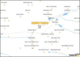 map of Kordyshëv