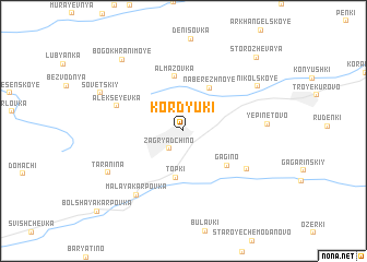 map of Kordyuki