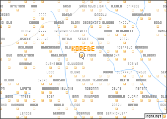 map of Korede