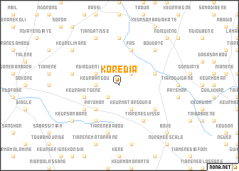 map of Korédia