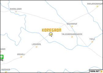 map of Koregaon