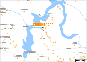 map of Koreh Baqān