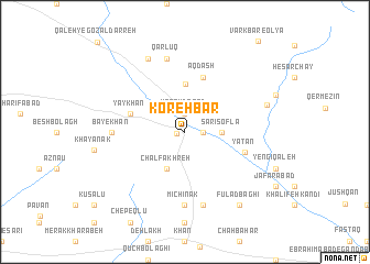 map of Koreh Bar