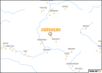 map of Koreh Gāv