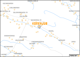 map of Koreh Jūb